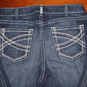 ARIAT REAL MID RISE STRETCH ENTWINED BOOT CUT SIZE 18WR